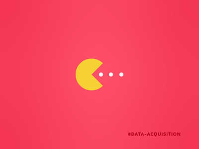 Data Acquisition acquisition chart data dots funny icon pac man pac man pie chart pie graph pun red visual pun yellow