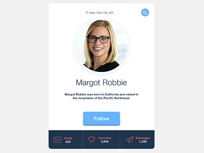 Avatar|Profile Card app design design graphic design page layout photoshop ui ui desgin web design
