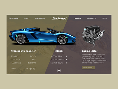 Landing Page - Daily UI Challenge #003 daily 100 daily ui 003 daily ui challange dailyui lamborghini landing page ui ux design uidesign ux web page