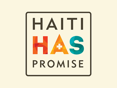 Haiti Has Promise Identity actual size branding identity logo mark pittsburgh type