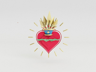 Corazón de loto 3d 3d animation 3d art 3d artist 3d bottle art art book charachter design design art dibujo illustartor illustation ilustración love