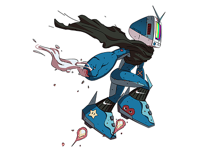 March of the Hypemon: Bomber fashion illustration imac megaman streetwear videogames