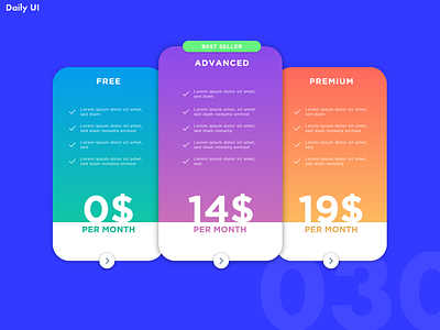 Daily UI Challenge 030 | PRICE adobexd color creative dailyui design flat graphics illustration minimal price ui ux web webdesign website