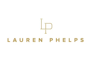 Lauren Phelps branding lettering logo lp logo