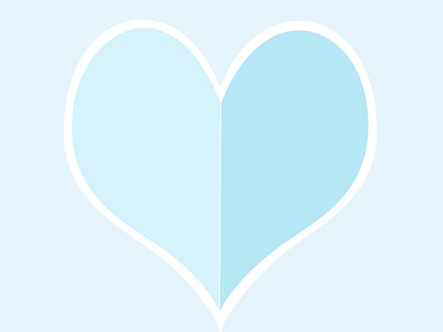 ART EVERY DAY NUMBER 447 / ILLUSTRATION / THE BIG HEART (BLUE)