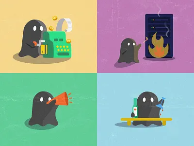 Ghost ghost illustration