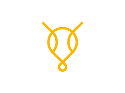 Honey bee logo design symbol bee bees bumblebee clean simple drip drop flat 2d geometric hive honey honey bee insects animals line art logo logo design monoline nature pin pointer sweet vector icon mark symbol wasp yellow