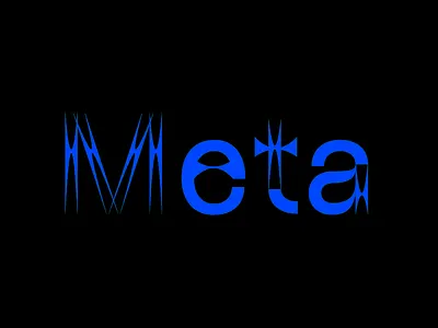 Meta logo logotype