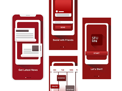 SFUlife Starting Pages ui