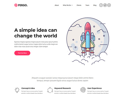 Startup Landing Pages WordPress Website art branding creative agency design dribbble entrepreneur freelancer illustration landing page marketing onepage shots sketch startup startup branding theme design theme for wordpress themeforest uidesign website