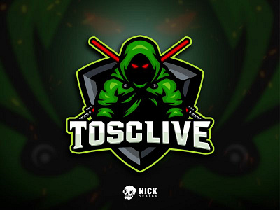 Tosclive Esport Logo branding character design cloak design esport logo esports gamers gaming gaming logo illustration lightsaber logo mascot robe sport logo sports star wars streamer twitch youtubers