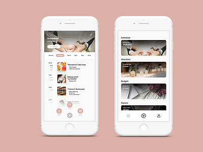 Wedding Planner App adobe adobe photoshop app design design iphone app mobile app typography ui uiux uiuxdesign wedding app wedding planner