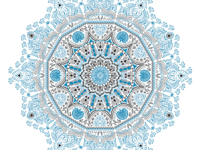 Traditional Mandala art Design design illustration vector