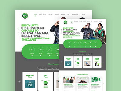 Glo Port design networking ui ux web website