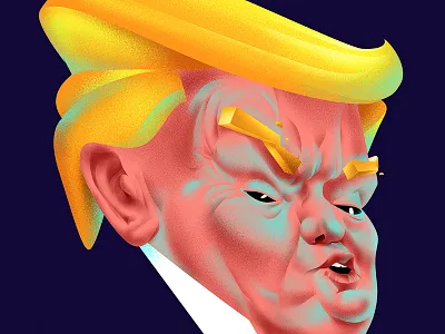 The Faces project donald face faces french fries trump