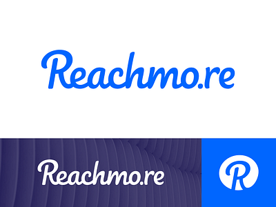 Reachmo.re Wordmark Exploration Option 2 brand identity branding graphic buy sell grow help circle round flow smooth clean client 2d website conversion client platform web grid letter shape lines growth progress scale rise illustration ui app site letter hand drawn lettering logo mark symbol icon portal reach gain achieve social media marketing platform type typography text custom