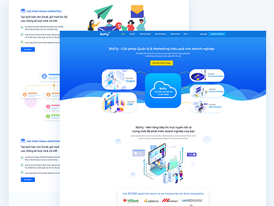 Bizfly Website bizfly dribbble landingpage uiux uiuxdesign vccorp
