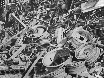 Landfill drawing graphite graphite drawing illustration pencil