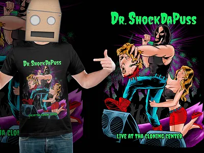 Doctor On Stage artwork hiphop illustration merch musician tees tshirt