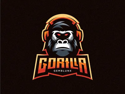 Gorilla II awesome badge design esport logo icon iluatration logo modern sport