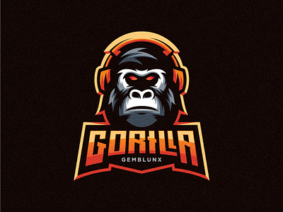Gorilla II awesome badge design esport logo icon iluatration logo modern sport