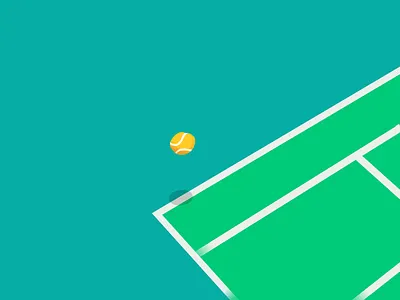 Out! ball lone out tennis