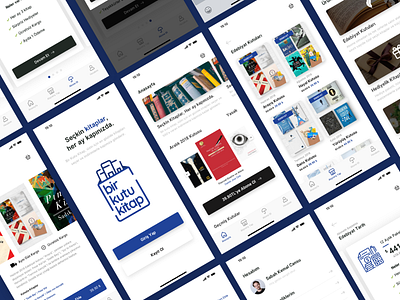 Bir Kutu Kitap Mobile App book book app book art book design mobile app mobile app design