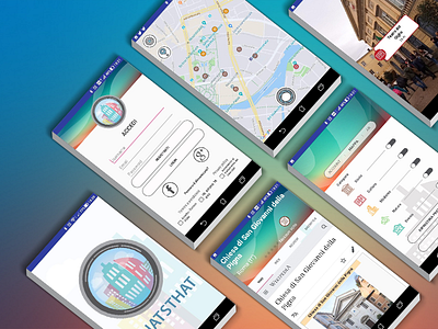 Whatsthat app design application ui icons design location app turism ui art user experience user experience design web design whatsthat