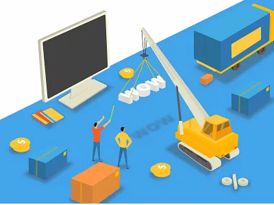 Put Wowing In Your Business branding illustration vector