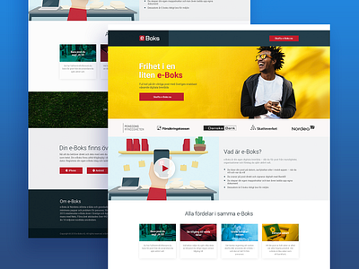 Eboks swedish site ui ux