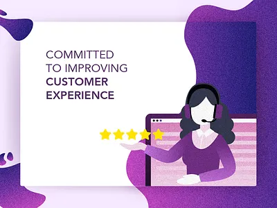 Customer Experience branding design illustration vector