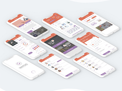 UI Design for Medical App WATOG app design e learning medical app ui ui ux design ui deisgn vector