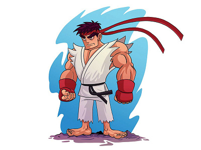 Ryu animation art cartoon cartoon comic character creation character design characterdesignchallenge design draw drawing game game characters illustration ryu street streetfighter toon