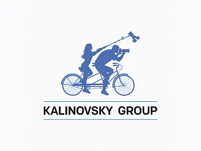 Logo for family of photographers - Kalinovsky group brand branding design family illustration logo photograph typography