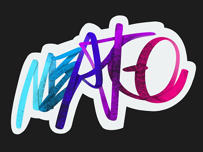 Neat-o design hand lettering illustration lettering