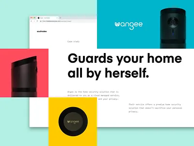 Angee — Case Study / Art Direction brand clean design flat typography ui ux website