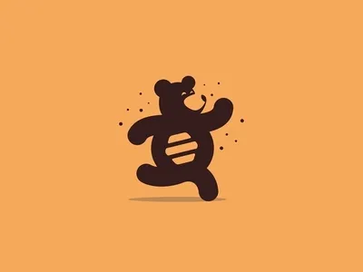 Honey Bear animal bear bear logo creative food honey honeybee logo logotype