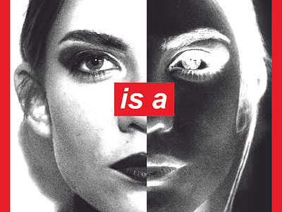 Nina is a . . . academy adobe adobe illustrator barbara kruger photo photo art photo maker photograhy photograph photographer photoshop