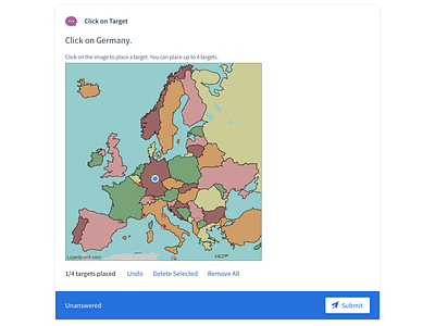 Click On Target Question app click on target design edtech input map question student ui university ux ux ui web