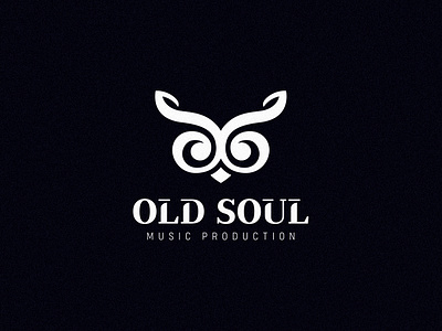 Old Soul Music Production animal bird branding eyes identity logo mark music owl production symbol treble clef