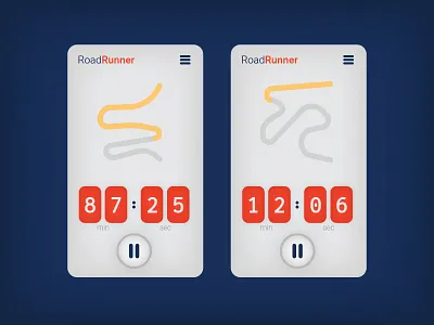 Dail UI 014: Countdown Timer count down countdown daily ui running app timer ui