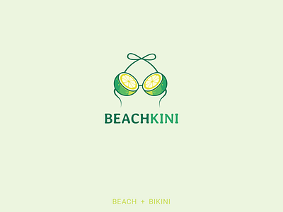 BeachKini Logo, Daily Logo challenge #05 animation branding clean creative design icon illustration logo logo 3d logo a day logo alphabet logo animation logo design logo design challenge logo design concept logos seduction sexy typography vector