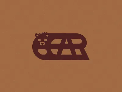 Bear animal art bear design flat illustration letter b logo nature vector wildlife