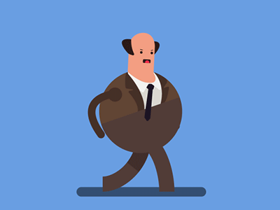 Kevin Malone - the office animation character character animation vector