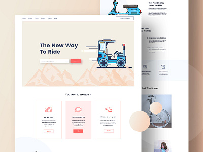 Ride Sharing Full landing page