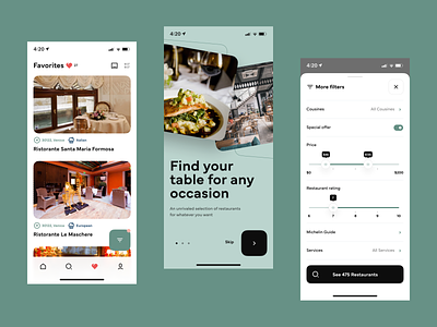 Resta App UI Explroation #4 app ui design food food app food app ui food app ui design food booking food ui design inspiration ios app restaurant restaurant app restaurant booking restaurant booking app ui ui design ux ux design