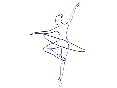 ballerina ballerina outline silhouette