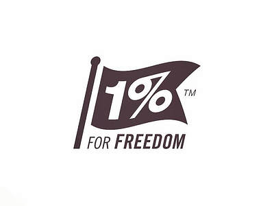 1% for Freedom Logo