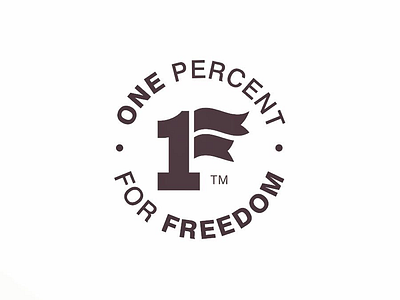 1% for Freedom Logo