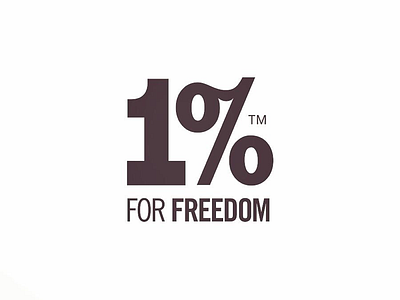 1% for Freedom Logo